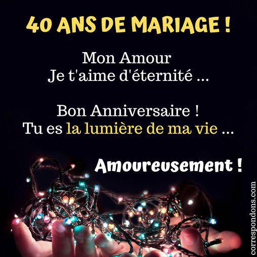 Anniversaire 40 Ans Mariage Texte Noces D Emeraude Touchant Et Humour